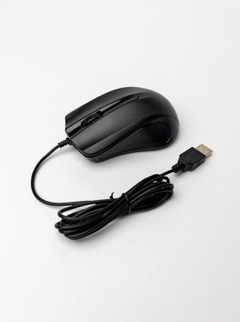 A Black Computer Mouse